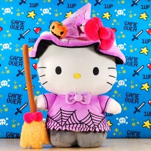 Hello Kitty Witch with Broom 13" Collectible Sanrio Halloween Costume Plush NWT